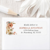 Rustieke Wilde Bloemen RSVP-reactie verzending Etiket (Insitu)