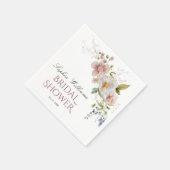 Rustieke Wilde Bloemen Servetten Bruidsfeest (Hoek)