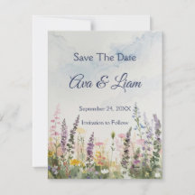Rustieke Wilde Bloemenweide | Boho Waterverf