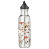 Rustieke wilde paddestoel met de hand geïllustreer waterfles  (Rechts)