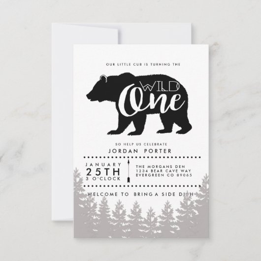 Rustieke Wilde | Verjaardagsfeestje Uitnodigen Kaart (Voorkant)