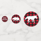 Rustieke Wilderness & Dieren Plaid Avontuur Confetti (Voorkanten)