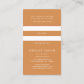 Rustieke Wildflower Aanbevelingskaartje (Achterkant)