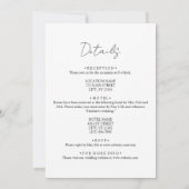 Rustieke Wildflower All in One Wedding Uitnodiging (Achterkant)