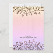 Rustieke Wildflower Baby in Cradle Baby shower Kaart (Achterkant)