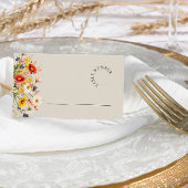 Rustieke Wildflower Bloemen Bruiloft Escort Tafel Plaatskaartje