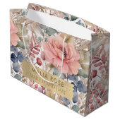 Rustieke Wildflower Bloemen Waterverf Make-up Arti Groot Cadeauzakje (Achterkant Gekanteld)