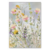 Rustieke Wildflower Boho Garden Trouwtafel Kaart (Achterkant)