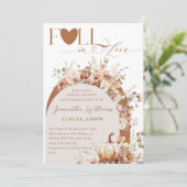 Rustieke WildFlower Boho Herfst Vrijgezellenfeest Kaart (Staand voorkant)