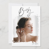 Rustieke Wildflower Bridal Bash Kaart (Achterkant)