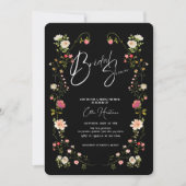 Rustieke Wildflower Bridal Bash Kaart (Voorkant)