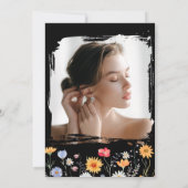 Rustieke Wildflower Bridal Bash Kaart (Achterkant)