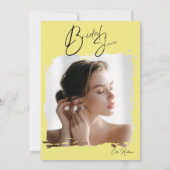 Rustieke Wildflower Bridal Bash Kaart (Achterkant)