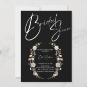 Rustieke Wildflower Bridal Bash Kaart (Voorkant)