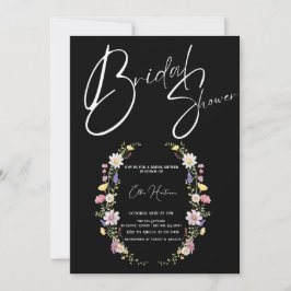 Rustieke Wildflower Bridal Bash Kaart