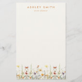 Rustieke Wildflower Briefpapier (Voorkant)