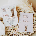 Rustieke Wildflower Brown Boots Vrijgezellenfeest Kaart<br><div class="desc">Rustieke Wildbloemen Bruine laarzen Bridal Shower Invitation Bruine waterverf en laars</div>