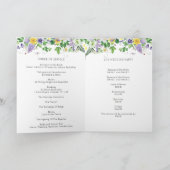 Rustieke Wildflower bruiloft Orde van Service Prog Programma (Binnen)