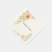 Rustieke Wildflower bruiloft servet (Hoek)