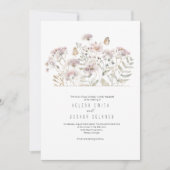 Rustieke Wildflower bruiloft uitnodiging voor de l (Voorkant)