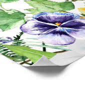 Rustieke Wildflower bruiloft Welkom Poster (Hoek)