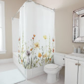 Rustieke Wildflower Douchegordijn (In situ)