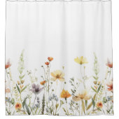 Rustieke Wildflower Douchegordijn (Voorkant)