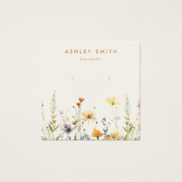 Rustieke Wildflower Earring Display Kaart
