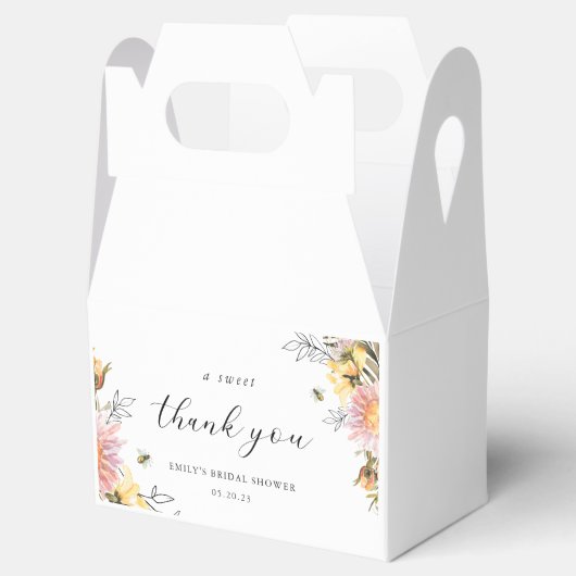 Rustieke Wildflower een lieve dank u Vrijgezellenf Bedankdoosjes (Geopend)