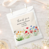 Rustieke Wildflower Garden Spring Waterverf bruilo Bedankzakje (Geknipt)