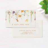 Rustieke Wildflower Gift Kaart (Bureau)