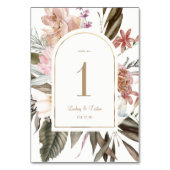 Rustieke Wildflower Gold Arch Kaart (Voorkant)