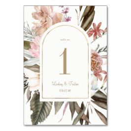 Rustieke Wildflower Gold Arch Kaart