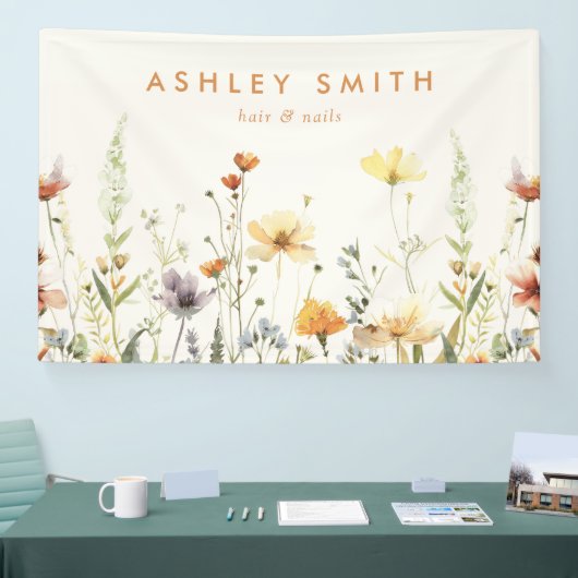 Rustieke Wildflower Grand Opening Banner (Beurs)