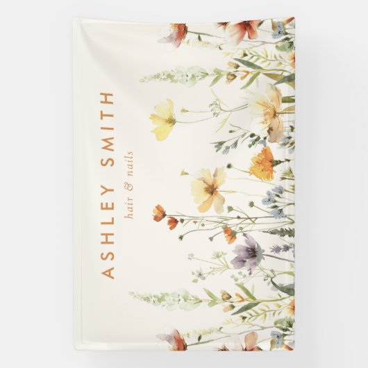 Rustieke Wildflower Grand Opening Banner (Verticaal)