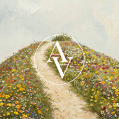 Rustieke Wildflower Hill Schilderij Bloemenweide Poster