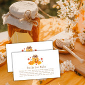 Rustieke Wildflower Honey Bijenboeken voor Baby sh Informatiekaartje