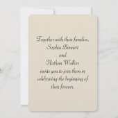 Rustieke Wildflower Huwelijksuitnodiging Kaart (Achterkant)