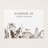 Rustieke Wildflower Ketting Display Kaart (Voorkant)