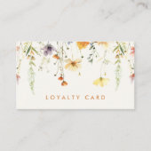 Rustieke Wildflower Klantenkaartje (Voorkant)