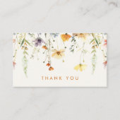 Rustieke Wildflower Kortingskaartje (Voorkant)