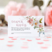 Rustieke Wildflower Luier Raffle Behuizing Kaart