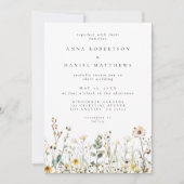 Rustieke Wildflower Meadow Wedding Kaart (Voorkant)