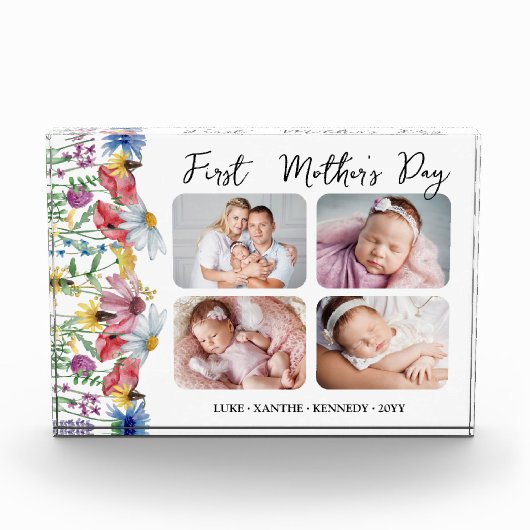 Rustieke Wildflower Moederdag 4 Foto (Voorkant)