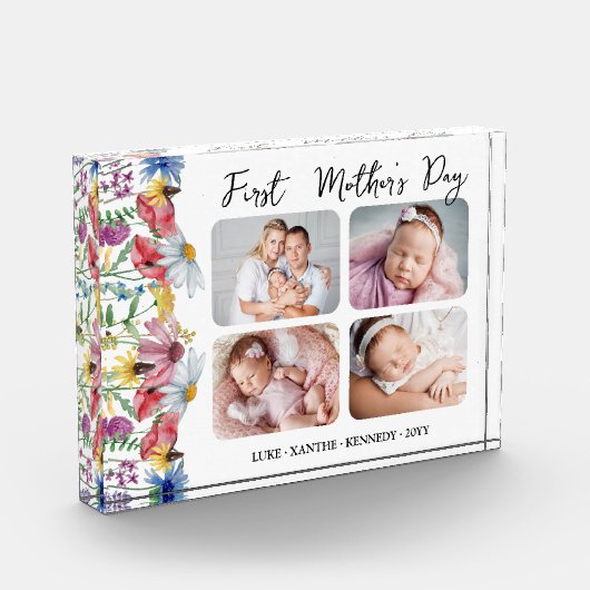 Rustieke Wildflower Moederdag 4 Foto (Links)