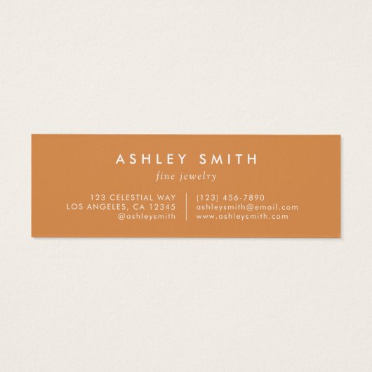 Rustieke Wildflower Multiple Earring Display Kaart (Achterkant)