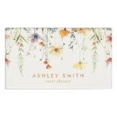 Rustieke Wildflower Naambadge (Voorkant)