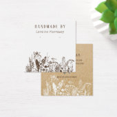 Rustieke Wildflower Oorbel Display Kaart (Bureau)