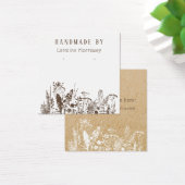 Rustieke Wildflower Oorbel Display Kaart (Bureau)