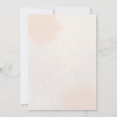 Rustieke Wildflower Peach bruiloft uitnodiging (Achterkant)